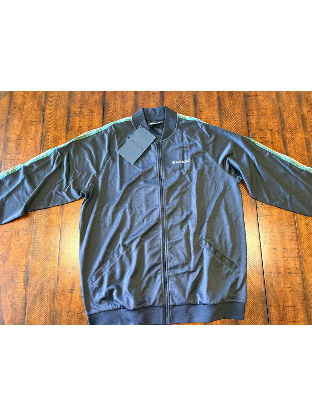 Black Scale Phoeben Track Jacket Men's Black Full Zip Streetwear XXL